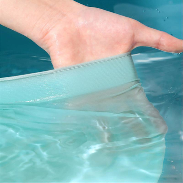 Miesten alushousut 3D-stereo leimaus yksiosainen miesten jääsilkki bokserit hengittävät saumattomat seksikkäät läpinäkyvät alushousut light green 4XL