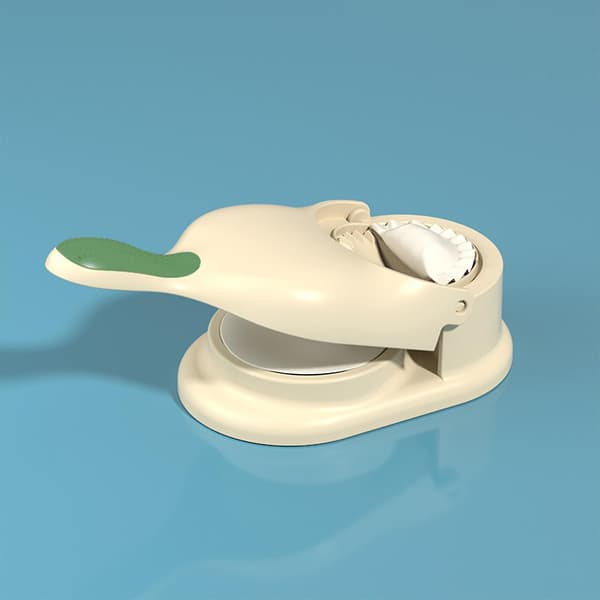 2 i 1 Dumpling Maker Manuell Press Mat Säker Pp Material För Hem Kök Tillbehör Yellow