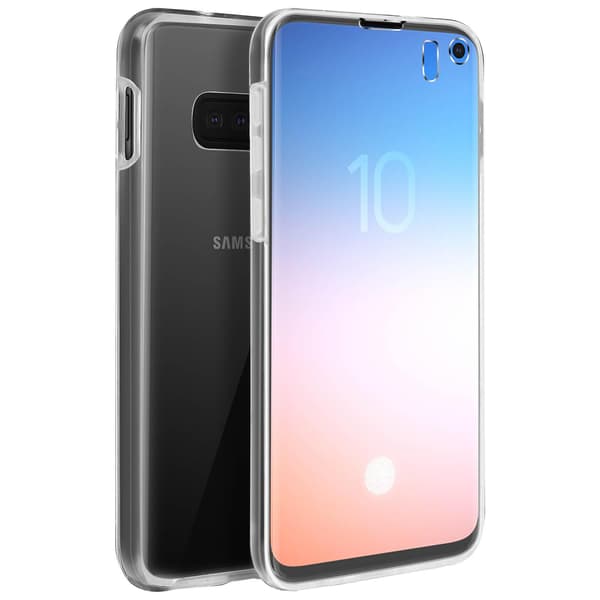360-deksel for Galaxy S10e Fleksibel Front & Stiv Bakside - Transparent