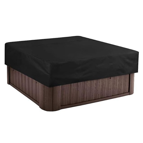 Firkantet Badekar Vanntett Trekk Utendørs Baldakin Daglig Kjemisk Trekk Støvtrekk black 220* 220*90cm