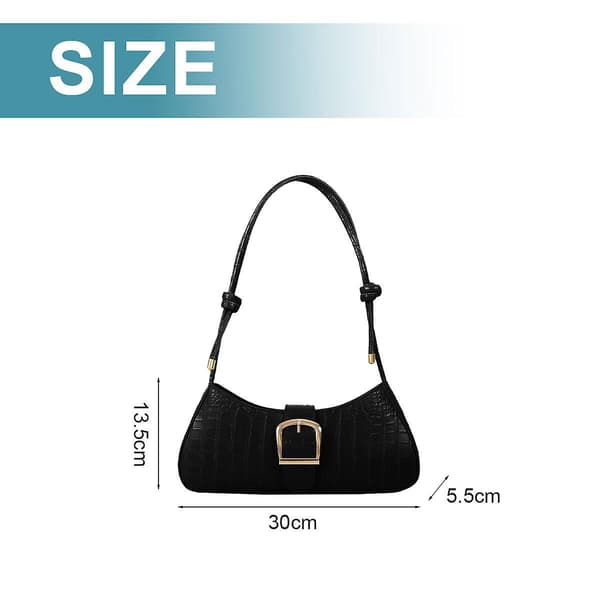 Messenger Bag - Konstläder Axelväskor, Fashion Casual Pendlar Handväskor black