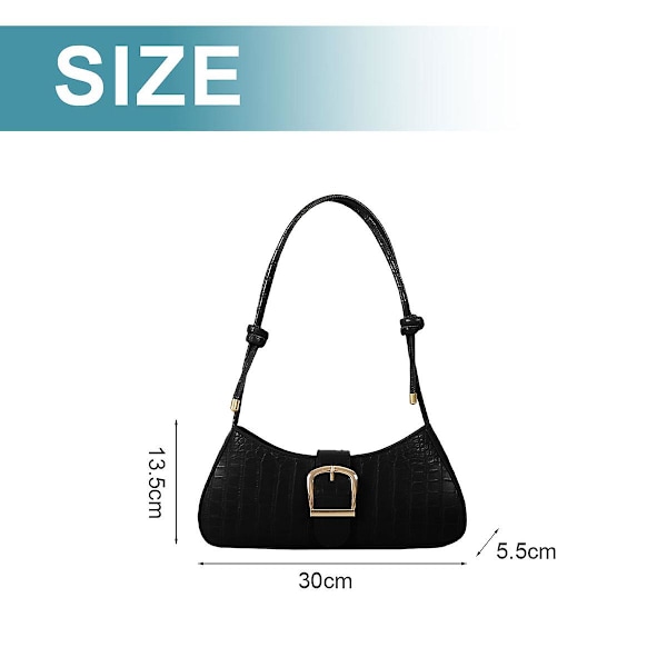 Messenger Bagsyntetisk Lær Skuldervesker, Mote Casual Pendlerhåndvesker black