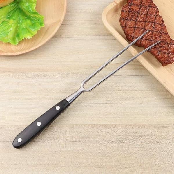 Köttgaffel 30 cm matlagningsgaffel, grillgaffel servering stekgaffel