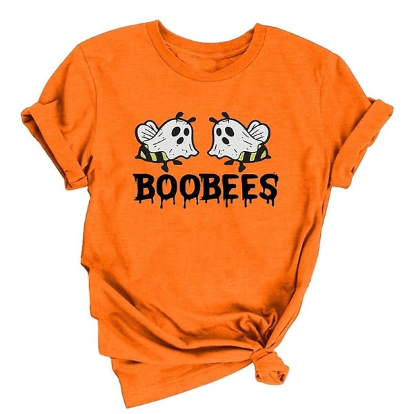 Bumble Bee T-shirt, Boo Bees Rolig Halloween T-shirt Orange L