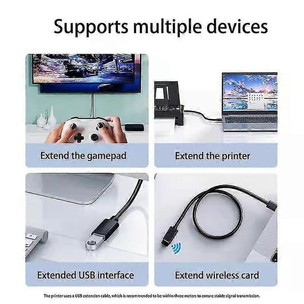 Usb 3.0 Forlængerkabel Til Smart Tv Ps4 Xbox One Ssd Usb Til Usb Kabel Forlænger Datakabel Mini Usb 3.0 2.0 Forlængerkabel 1m