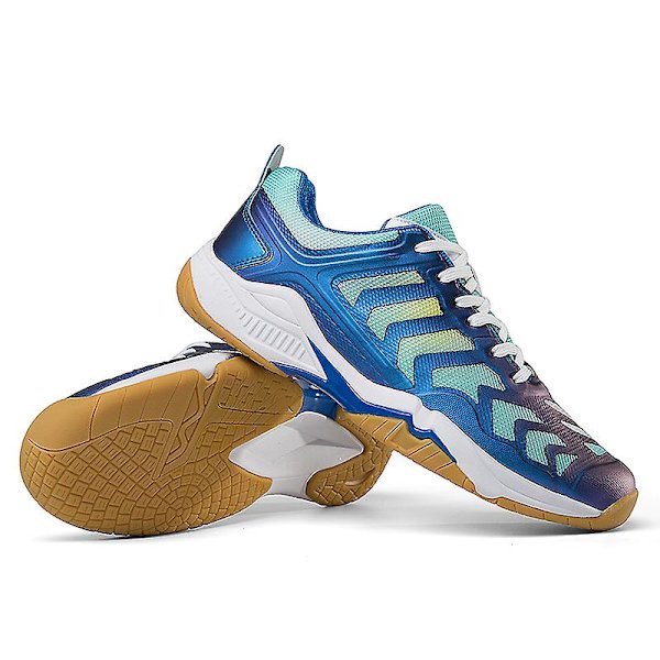 Lätta sneakers för män och kvinnor, lämpliga för inomhusbanor, badminton, 3Dw66 Blue EU 41