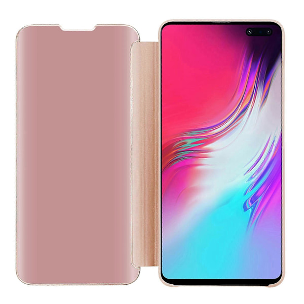 Samsung Galaxy S10 5G Skal - Smartview Design med Spegel KUNZIT ROSA