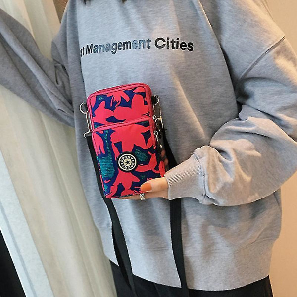 Naisten olkalaukku puhelimelle, crossbody-laukku, lompakkopussi, matkapuhelinlaukku Blue