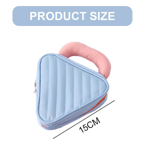 Smukke Makeup Tasker Til Kvinder Makeup Taske Organizer Stor Fløjl Polyester Og Imitation Nylon blue