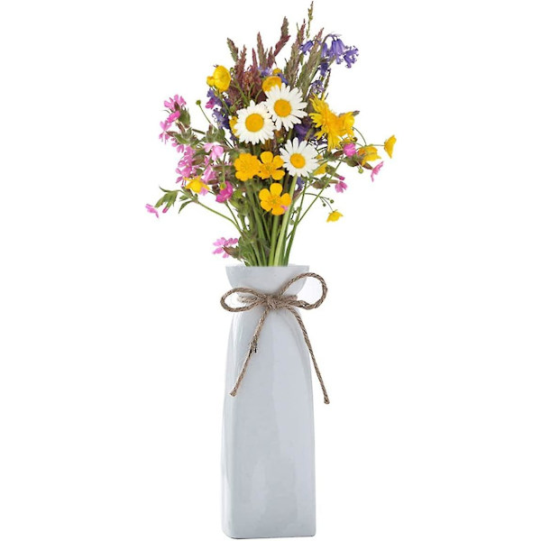 Keramisk blomvas, handgjord blomkruka - minimalistisk stil, dekorativ blomkruka för C