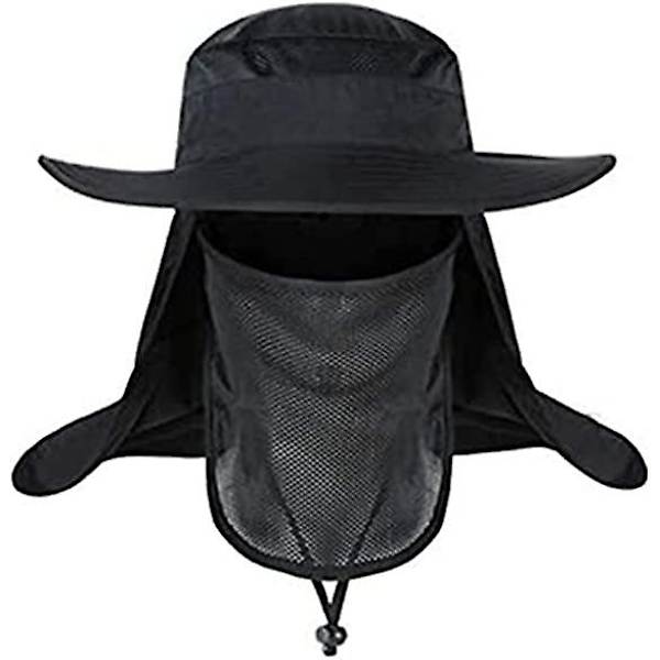 Fiskehatte, foldbar Nylon Vandrehat UV Beskyttelse Klaphat