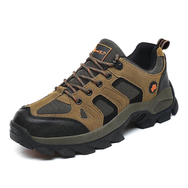 Mænds Sneakers Lavt Skovandstøvler Til Udendørs Vandring Trekking Gåture 102 Brown EU 44