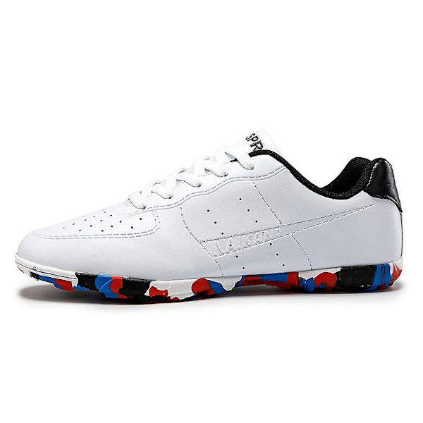Fotballsko for menn og kvinner, sklisikre fotballsko med knotter, gressfotballsko 3C22026 White 44