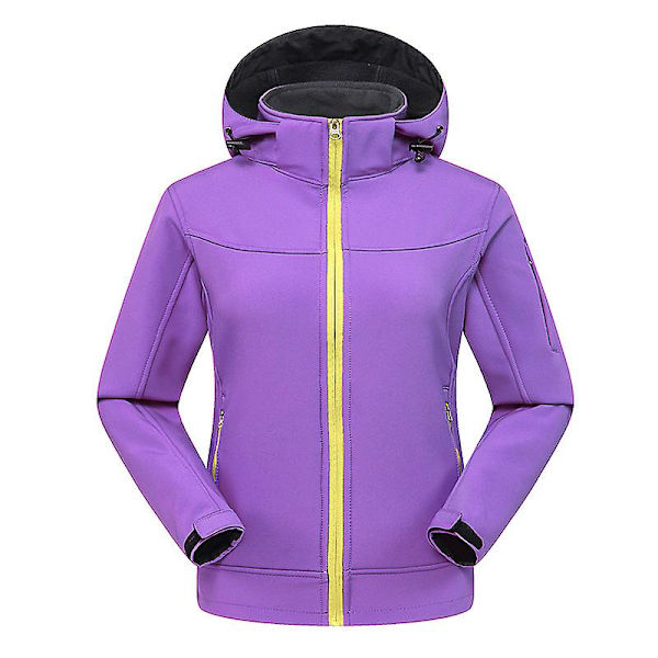 Miesten Huppari Softshell Takki, Vedenpitävä Kevyt Tuulenpitävä Takki Women purple M