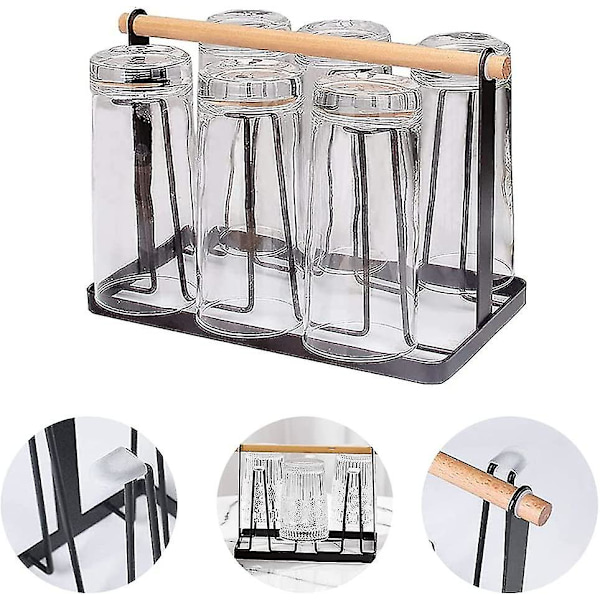 Ställ Mugs Förvaringsställ, Kopp Torkställ Ställ, Flask Torkställ, Glas Koppar Ställ Hållare, Hylla Flask Hängande Avlopp, För Glas, Muggar Organisatör