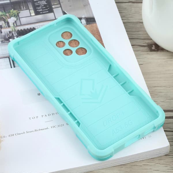 För Samsung Galaxy A53 Halkfritt Armor Mobilskal Mint Green
