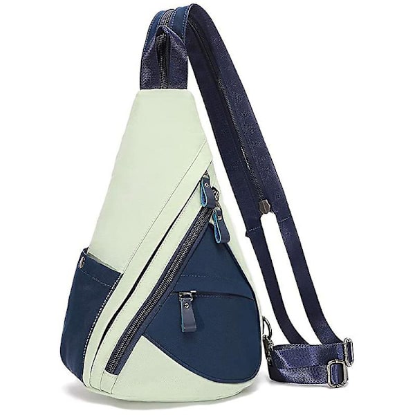 Canvas Sling Bag Liten Crossbody Ryggsäck Axel Väska Casual Dagryggsäck För Män Kvinnor A2