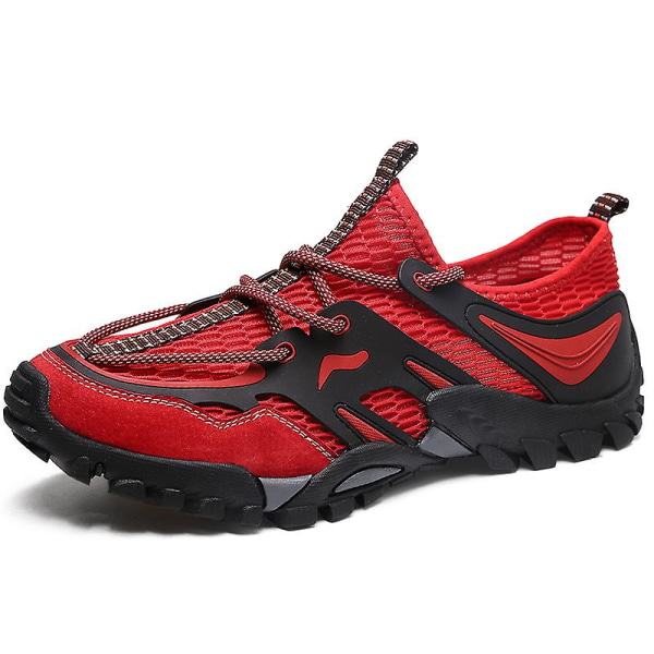 Herrsneakers Löptennisskor Lättviktsventilerande Sport Athletic 3F9333 Red EU 36