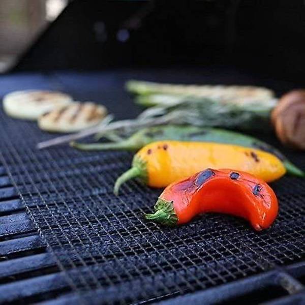 Grillmatta, Non-stick Grillnät Hållbart Värmebeständigt Grillnät Lätt att Rengöra (3st40 * 30)