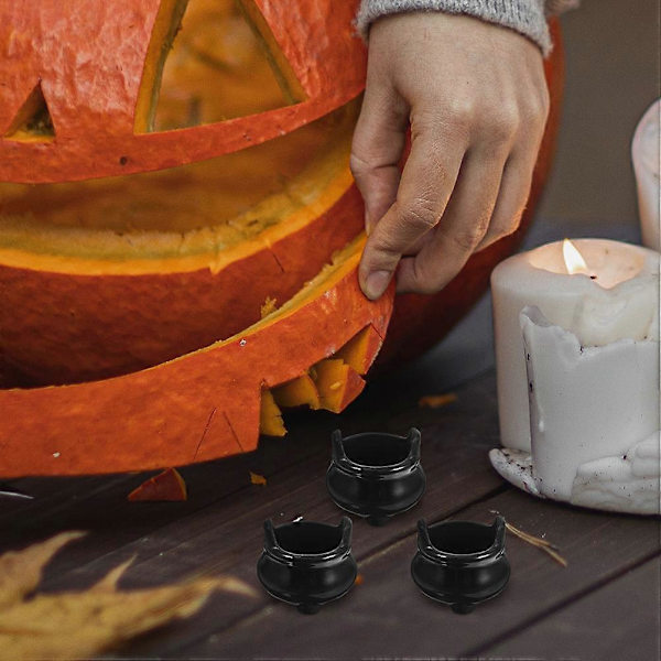 20 st Halloween Mini-grytor Små Nyhet Häxgrytor Mini Grytor Kåsor Rekvisita