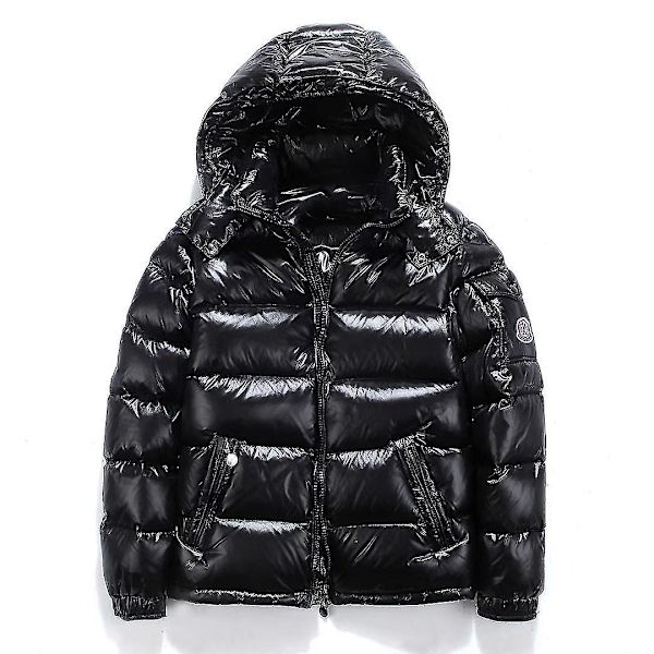 2021 Mooncoo Herre Dame Kort Dunjakke Tyk Hætte Par Matchende Løs Koreansk B XL