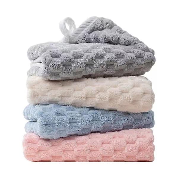 Oversized Luksus Badehåndklæder - (blå, 70*140cm) - Superbløde, Meget Absorberende Brusehåndklæder Light gray
