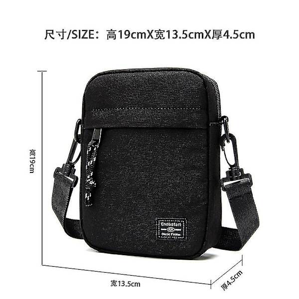 Ny axelväska storlek rese crossbody herr dam budbärare utility väska White