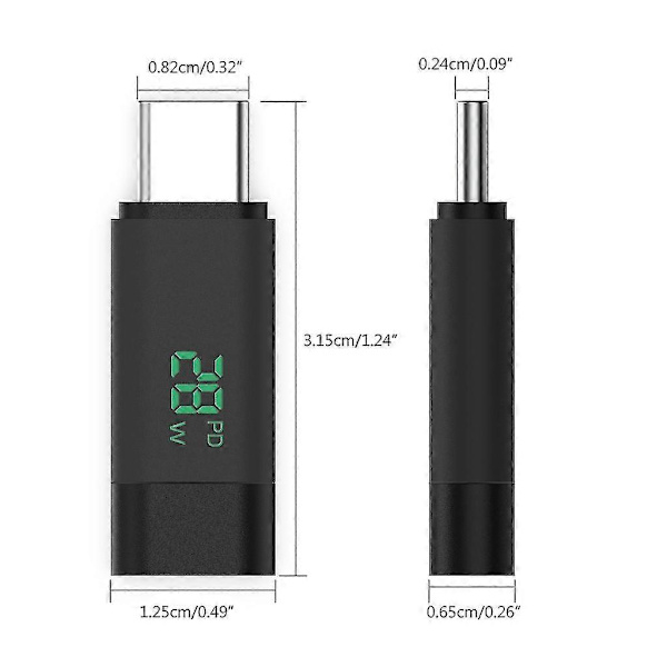 USB C - USB C -sovitin PD-pikalataus USB C -uros - Type C -naarasliitin