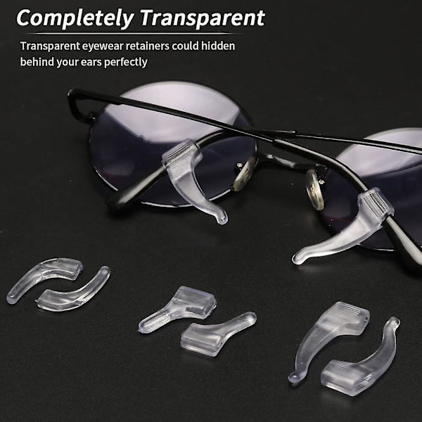 25 Par Brilleøre-Greb Ørekroge, Skridsikker Holder Brillepropper Stangspidser Ærmeholder Brilleholdere Brille-Stay Til Briller