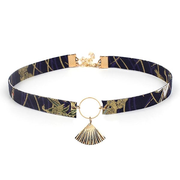 Halskjede Anheng Choker Trane Retro Dusk Clavicle Kjede Personlighet Litterær Håndlaget A