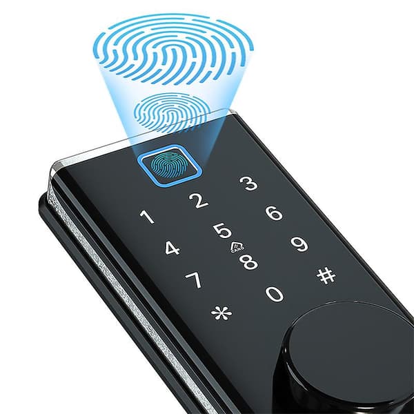 Automatisk fingeravtryckslås Wifittlock Bluetooth-kombinationslås elektroniskt trä-dörrlås