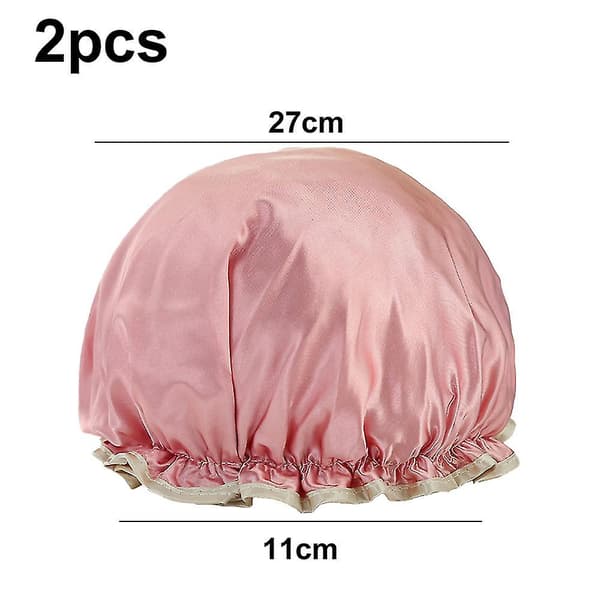 Dusjhette for kvinner foret dusjhette maskinvaskbar gave pink