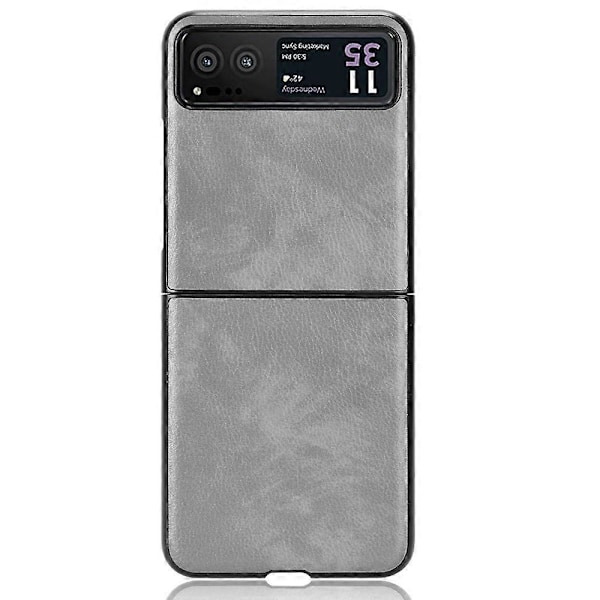 För Motorola Razr 40 5G Telefon Baksida Skal PU Läderbelagd PC Skydd Telefonfodral Style A