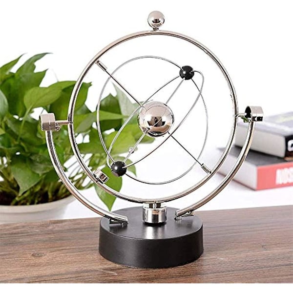 Aoopoo Globe Orbit Spinner - Kinetisk Orbital Roterende Fysik Videnskabslegetøj Gadget Ideel Til Alle Kontorer Hjem Soveværelse Dekoration Skrivebordsglobus
