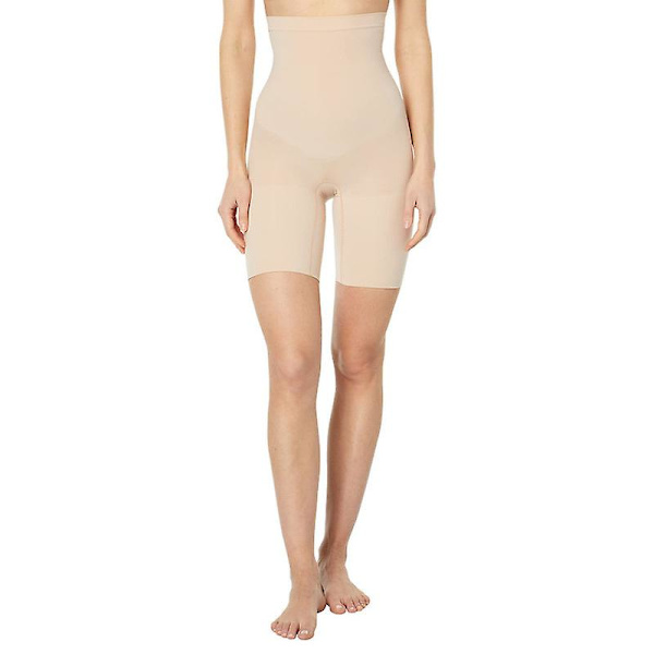 Högmidjade formande shorts, trosor med magkontroll Beige M