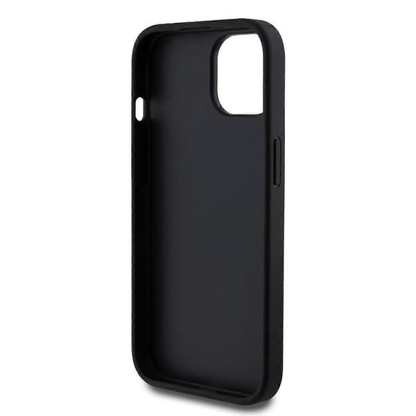 Deksel til iPhone 13 Glitter med Metallogo Black