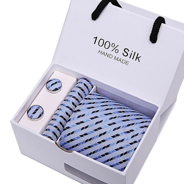 Herr slips slips presentförpackning 5 delar kostym grupp slips affärs formell bröllop slips B36
