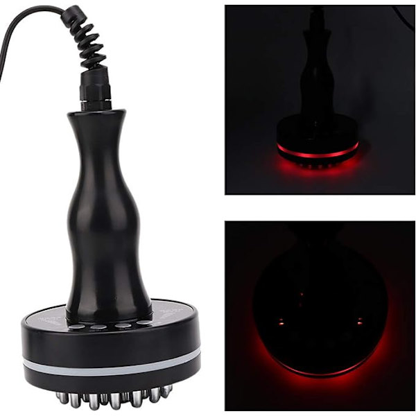 Meridian Brush, Infraröd Mikro-Elektrisk Uppvärmning Hälsoskrapa Enhet Slankning Kroppsborste, Skonsam Naturlig Cellulitmassager och Exfolierande