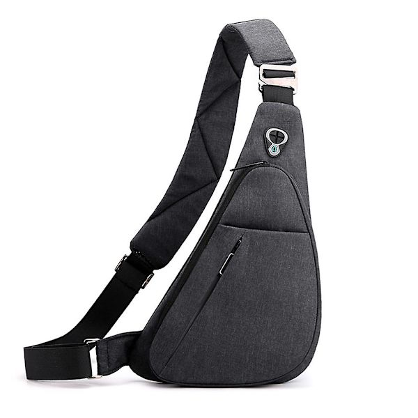 Olkalaukku miehille rento Sling Pack naisille Mini Crossbody rintalaukut black