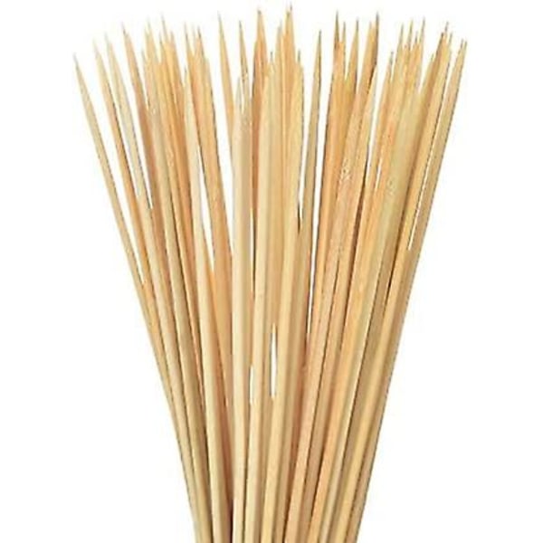 100 stk. 30 cm Tykke Grillspyd Bambus Tre Grillspyd Grillverktøy Grill Utendørs Hage Grillspyd