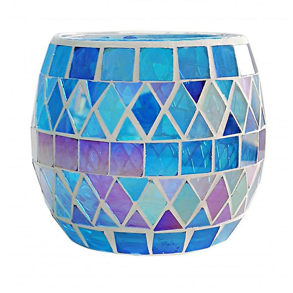 Lysestage Centerpiece, Mosaik Glas Fyrfadsstager Til Boligindretning, Bord, Festdekorationer, Håndlavede Gaver Til Hende, Vase Til Potteplanter Skål B
