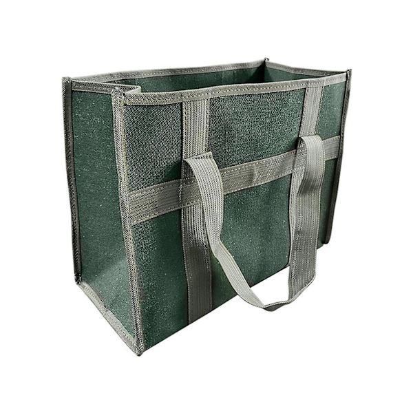 Elektriker Værktøjstaske Vedligeholdelsesværktøj Opbevaringstaske Slidstærk Stor Kapacitet 35X29X17CM Army Green Kit-Handbag 084-4