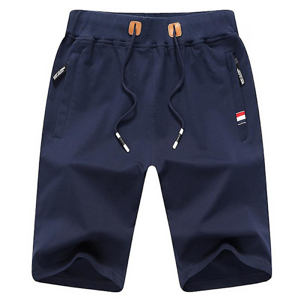 Miesten shortsit rennot kesäshortsit taskuilla Navy 4XL