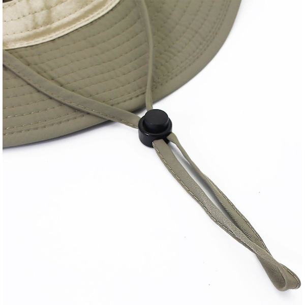 Solhat Mænd Kvinder Foldbar Sommer Anti Uv Fiskerhat Til Rejser, Vandring, Camping, Fiskeri khaki