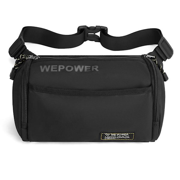 Vyölaukku miehille ja naisille, crossbody vyötärölaukku, vyölaukku black