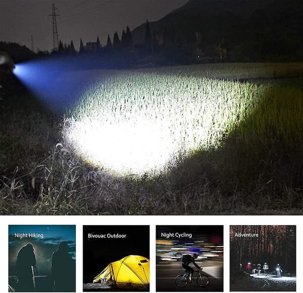 Mini LED-taskulamppu, 5 kpl 350 lumenia 3 tilaa (ei paristoa)