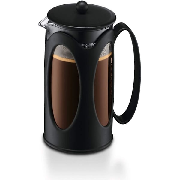 Kaffetillverkare, Borosilikatglas - 3 koppar (0,35 L), Svart