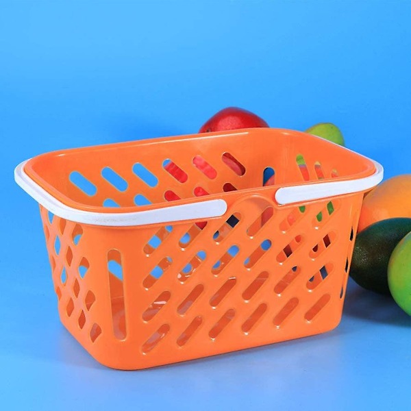 2 stk. Leker Groceries Basket Mini Lekehandlekurv Med Håndtak Kjøkken