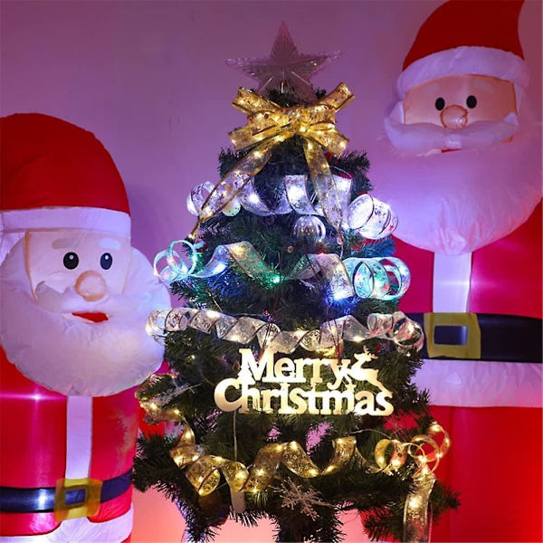Glittrande bandljus, 5 m 50 LED-julgransljus, LED-julgransband, julgransljus