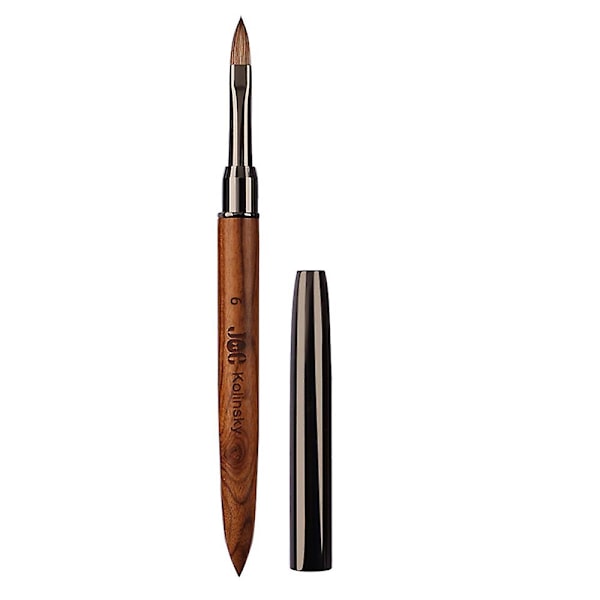 Kolinsky Akryl Nagelborste, Sandawood Rod Nagel Extension, Akryl Pulver Nagelkonst Borstar Verktyg För Manikyr Diy 6
